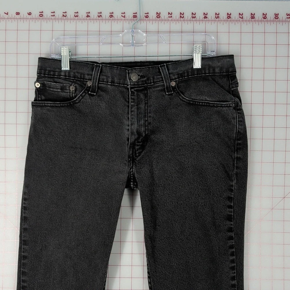 Levis 511 Slim Fit Jeans Mens 32x32 Faded Black Denim‎ 04511-1907